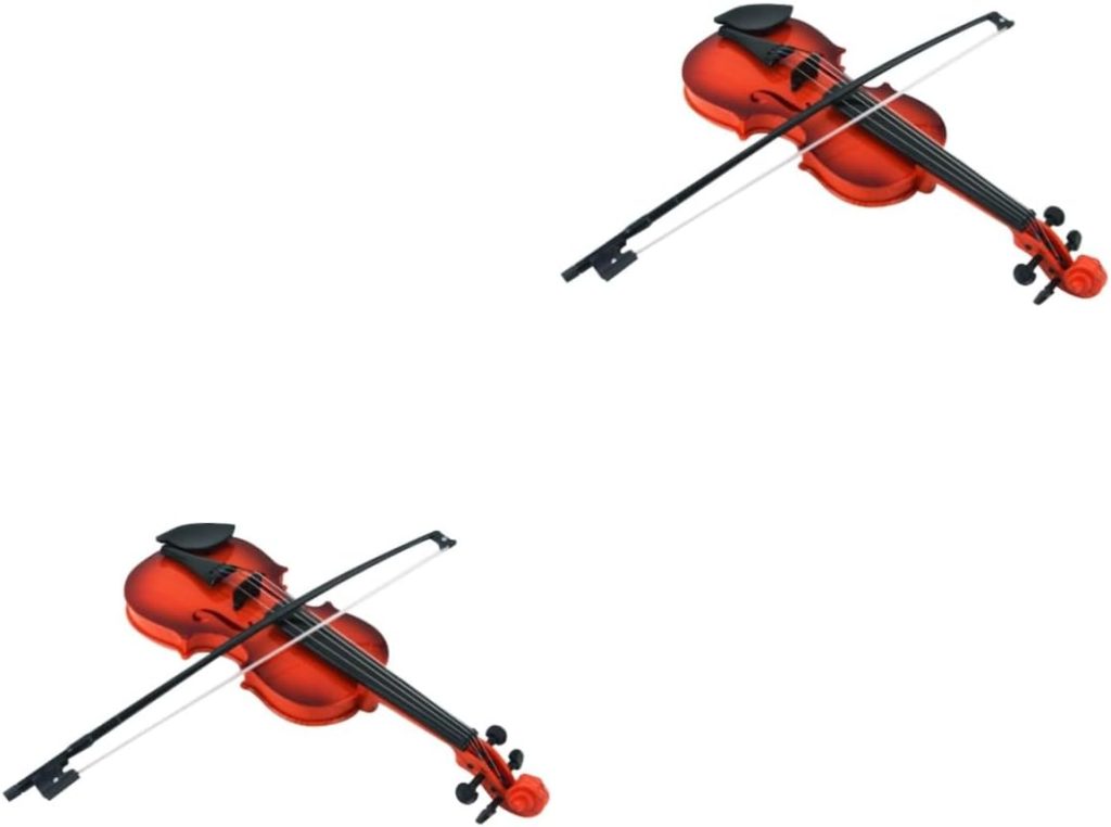 Milisten 2pcs kids mini toddler kids educational childrens violin Musical Instrument Kids Violin Mini violin Children music violin Kids mucic puzzle hawaii