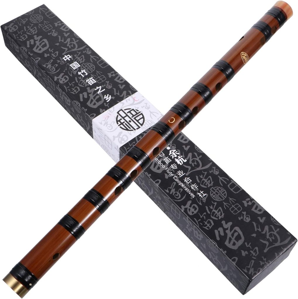 MILISTEN Bamboo Flute Musical Instruments Key C Wooden Flute Chinese Flute Instrument Chinese Bamboo Classic Musical Instrument for Kids Adults Beginners, Mix Style