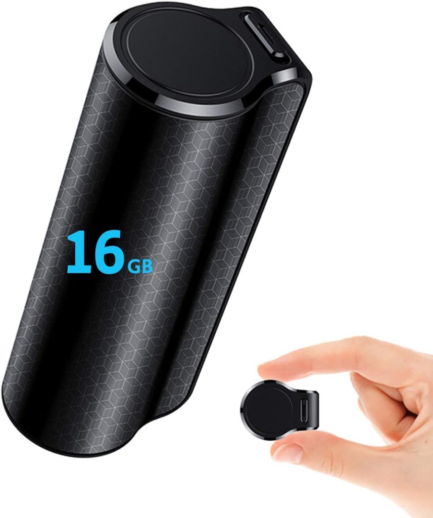 Mini Voice Activated Recorder, 16GB Super Long 500 Hours Recording Capacity, 365 Standby Battery, Audio Sound Recording Continuous Listening Device with Strong Magnetic (Black-70 16GB) : Electronics