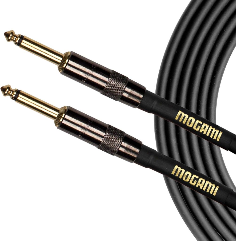 Mogami GOLD SPEAKER-10 Amplifier-to-Cabinet Speaker Cable, 1/4 TS Male Plugs, Gold Contacts, Straight Connectors, 10 Foot