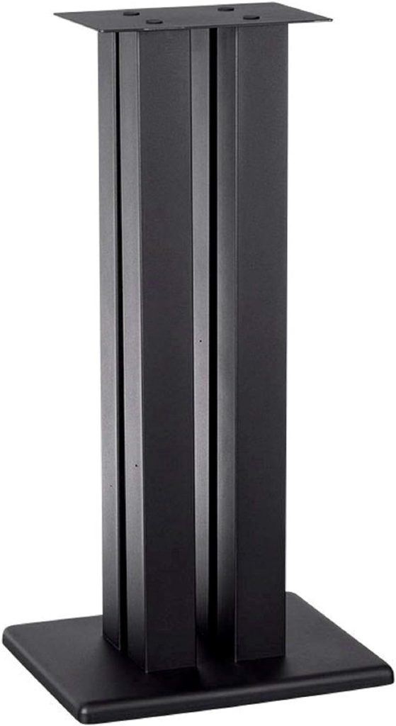 Monolith 28 Inch Speaker Stand (Each) - Supports 100 lbs, Adjustable Spikes, Compatible with Bose, Polk, Sony, Yamaha, Pioneer and Others, Black