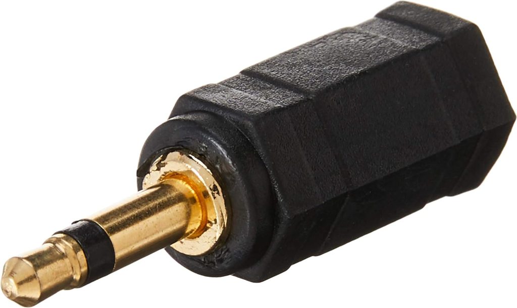 Monoprice 107128 3.5mm Mono Plug to 3.5mm Stereo Jack Adaptor, Gold Plated