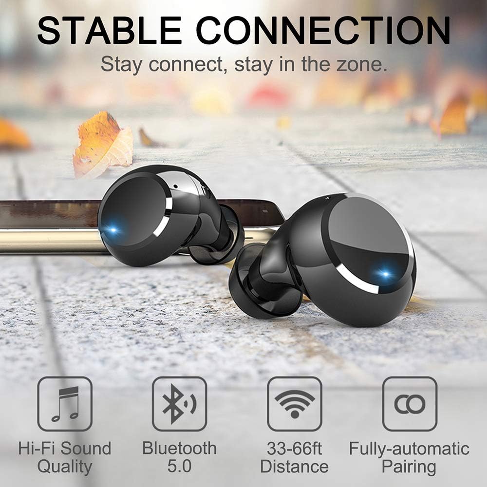 Motast Wireless Earbuds, Bluetooth 5.3 Earbuds 140H Playtime Headphones HD Stereo Noise Cancelling Earphones in Ear with Mic, USB-C Charging Case, IP7 Waterproof Headset for Sports