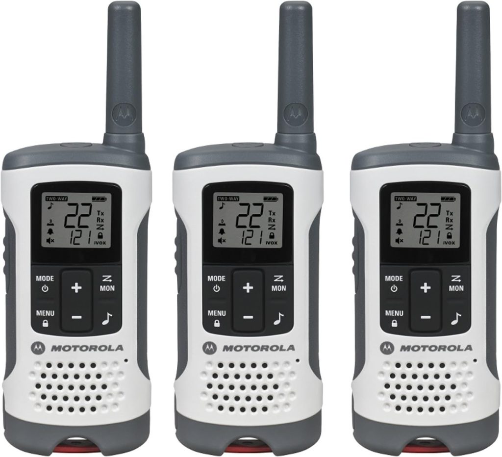 Motorola Solutions T260TP Talkabout Radio, 3 Pack, White