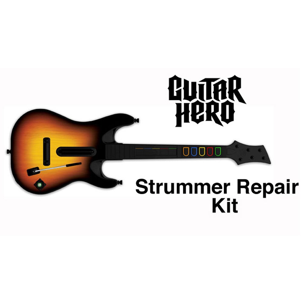 MPF Products Guitar Hero World Tour GHWT Guitar Strummer Switch Repair Kit (2 Strum Switches) Replacement Compatible with XBOX 360 PS2 PS3 Wii