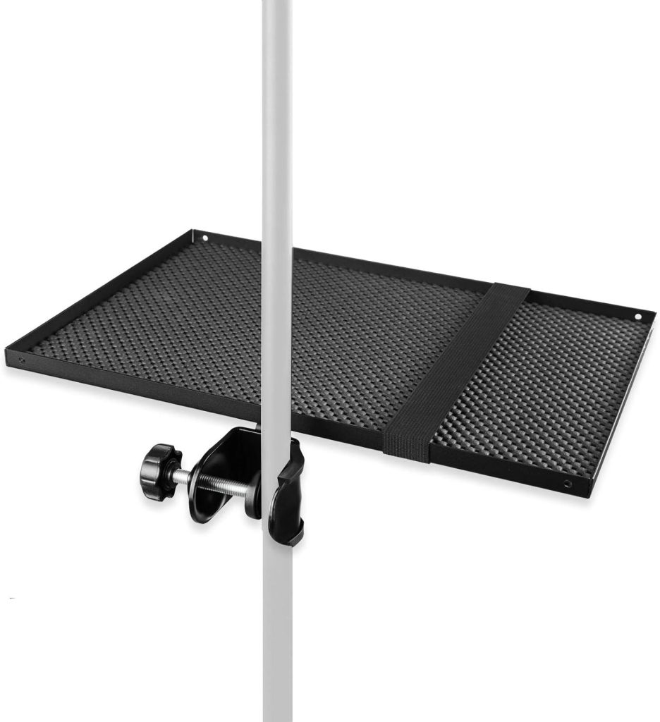 Mr.Power Microphone Stand Rack Tray Holder for Stage, Live Streaming, Recording (13 x 9)(Large)