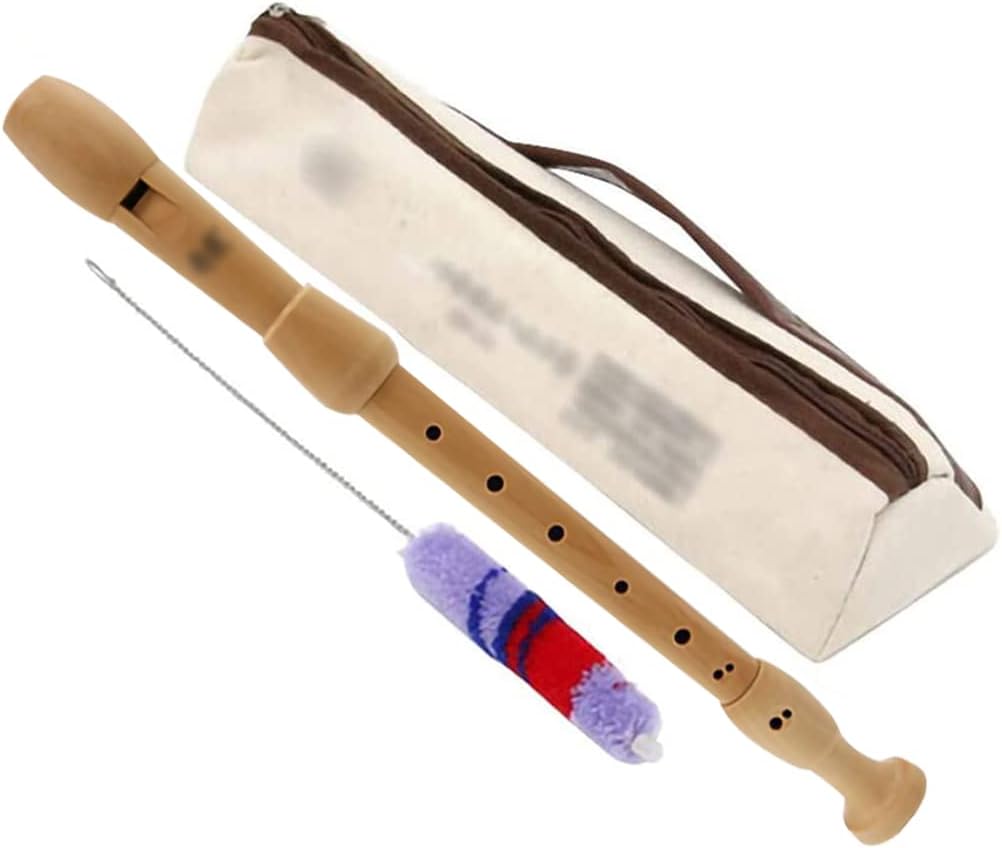 Music Recorder Instrument,Beginner Adult German/Baroque Alto Recorder, 8-hole Wooden Professional Playing Flute Instrument, Storage Bag + Cleaning Stick + Lanyard