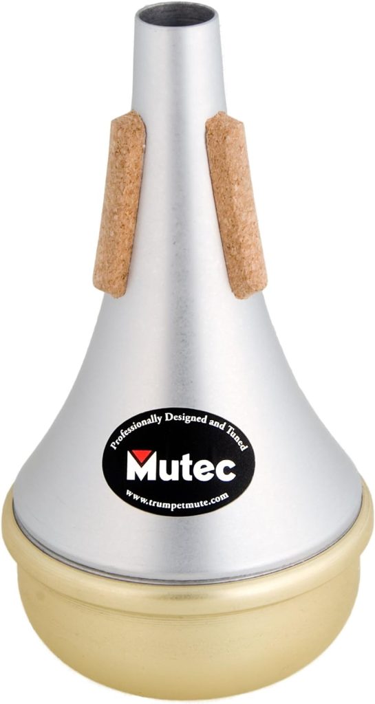 Mutec Straight Mute For Trumpet, Brass Bottom