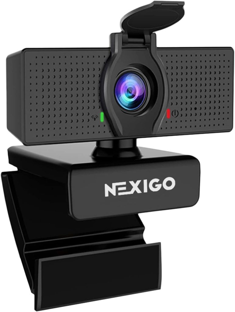 NexiGo N60 1080P Webcam with Microphone, Adjustable FOV, Zoom, Software Control  Privacy Cover, USB HD Computer Web Camera, Plug and Play, for Zoom/Skype/Teams, Conferencing and Video Calling