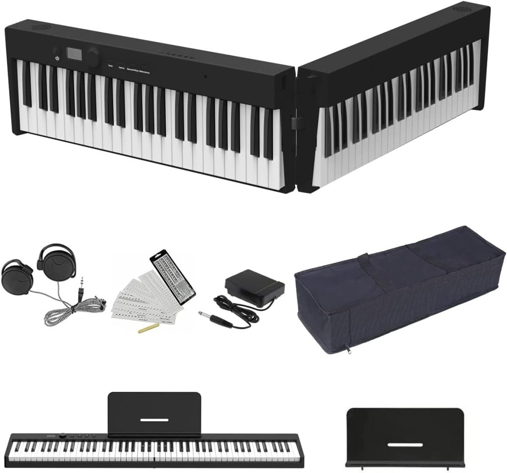  KONIX Electric Keyboard Piano 61 Full Size Key
