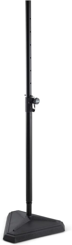 On-Stage SS7746 Subwoofer Pole with M20 Thread (for Mounting a PA Speaker Above a Sub Cabinet, 1 3/8” Mount with Optional M20-Threaded Stem, 100 lb Capacity, Adjustable Height, Steel, Black)