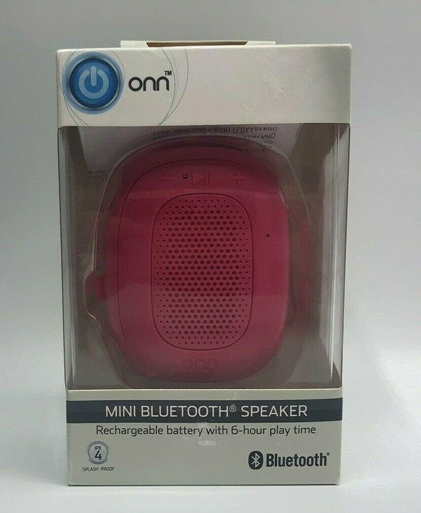 ONN Mini Bluetooth Speaker Pink