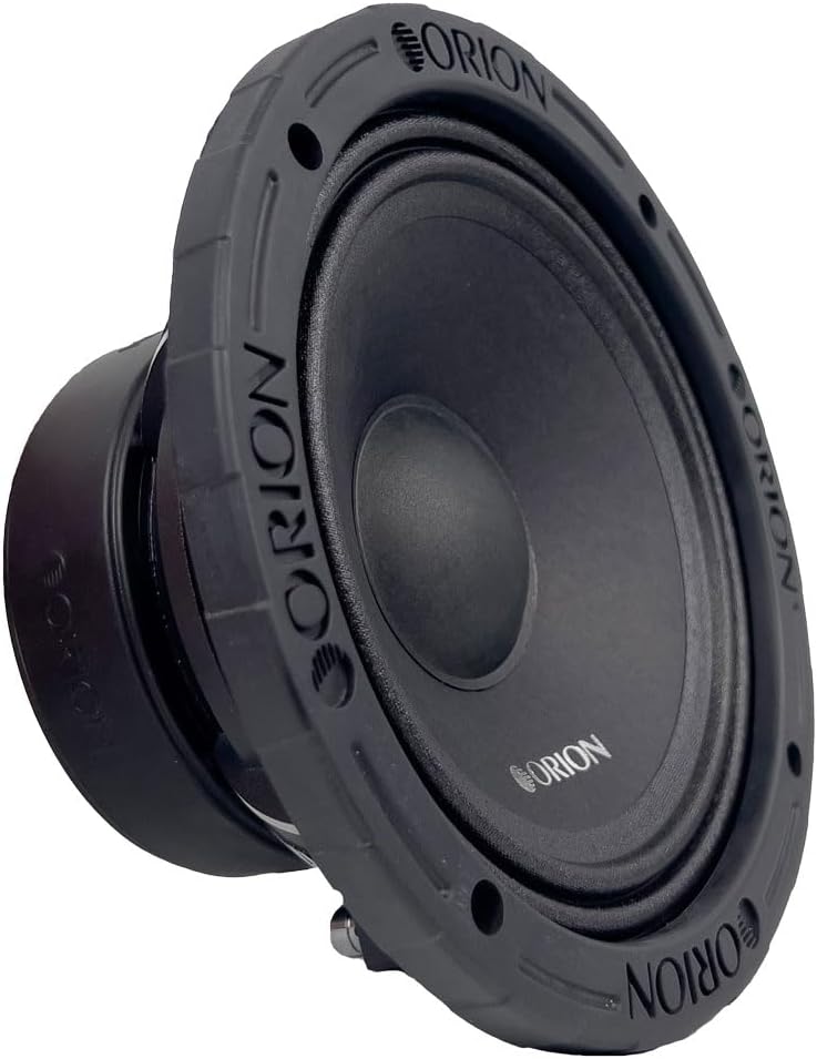 Orion XTR XTX654DC High Efficiency 6.5 Mid-Range Dust Cap Loudspeakers, 1400W Max Power, 350W RMS, 4 Ohm, 1.5 Voice Coil - Pro Car Audio Stereo, Midrange Speakers (Pair)