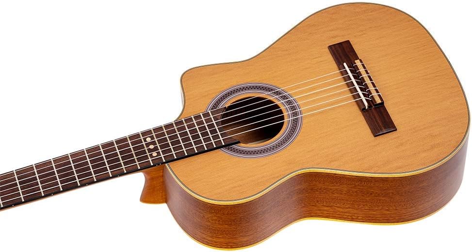 Ortega Guitars Requinto Series Pro 6 String Acoustic Guitar, Right (RQ39)