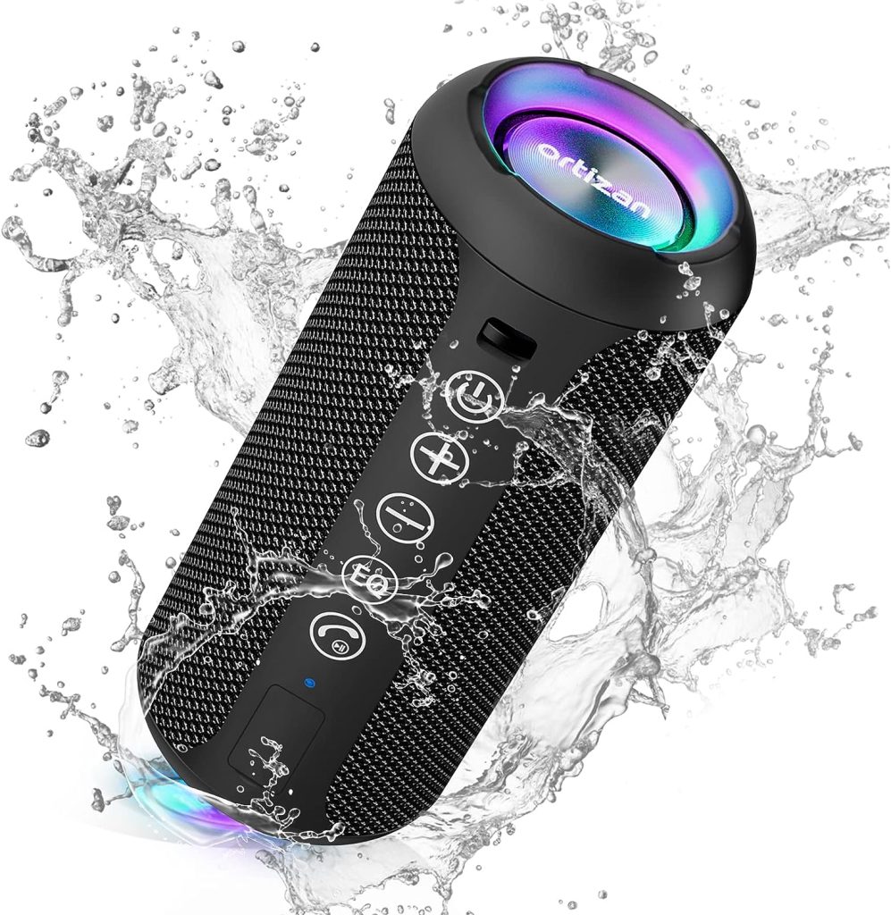 Ortizan Portable Bluetooth Speaker, IPX7 Waterproof Wireless Speaker with 24W Loud Stereo Sound, Outdoor Sport Speakers with Bluetooth 5.0, 30H Playtime,66ft Bluetooth Range,TWS Pairing for Home,Party : Electronics
