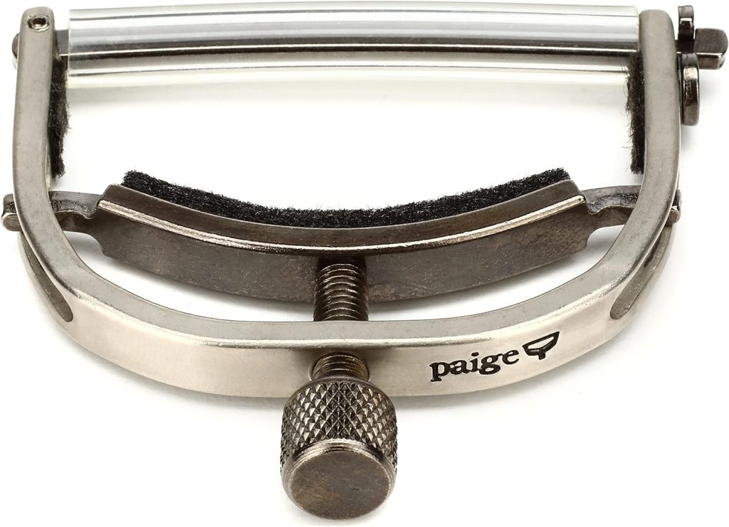 Paige 6-string Standard Guitar Capo - Made in the USA - Satin Nickel
