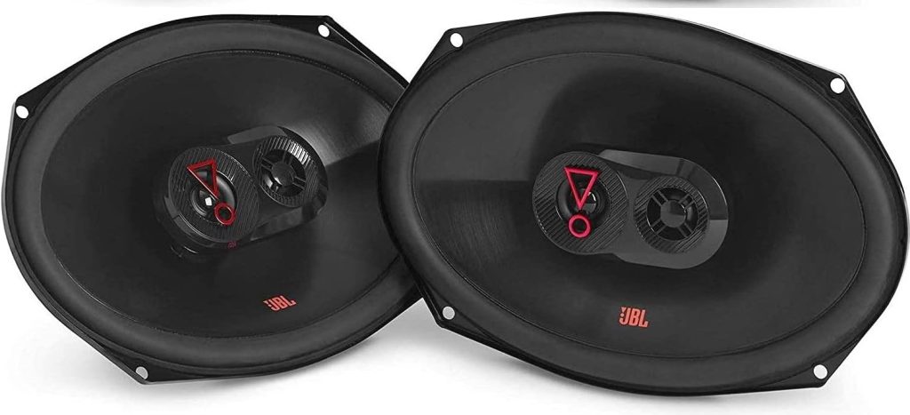 Pair of JBL Stage3 9637F 6 X 9 Three-Way Car Audio Speaker No Grill Bundle