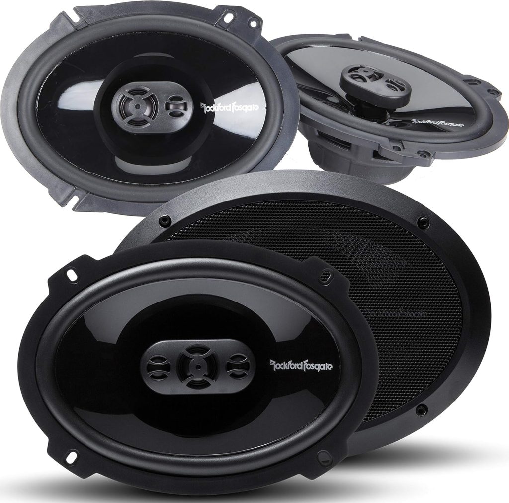 Pair of Rockford Fosgate Punch P1694 6 X 9 300W 4-Way + P1650 6.5 220W 2-Way Full Range Coaxial Speakers - 4 Speakers