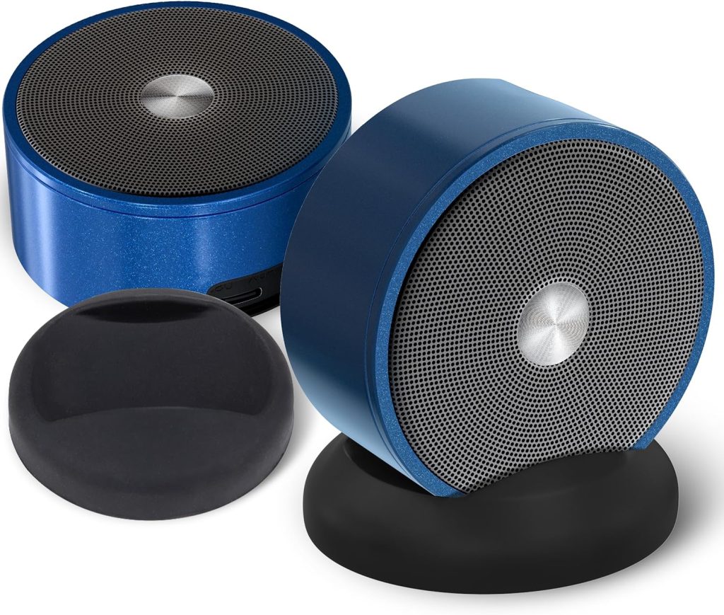 Paired Bluetooth Speakers - Bluetooth Surround Sound Speakers - Stereo Pairing Bluetooth Speaker - Fathers Day Gift For Dads - Linkable Bluetooth Speakers - Bluetooth Stereo Speakers For Home TV Car