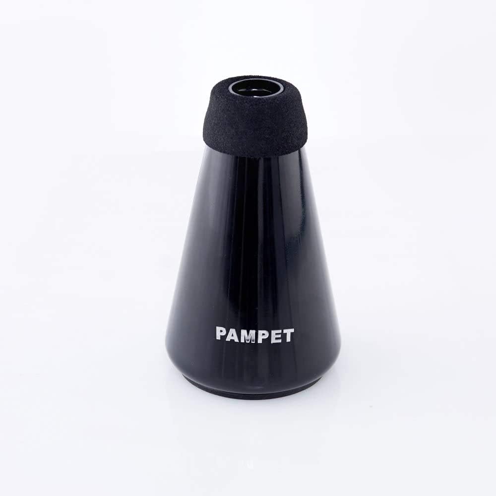 Pampet Lightweight Practice Trumpet Mute Silencer，Trumpet Straight Mute (Black)