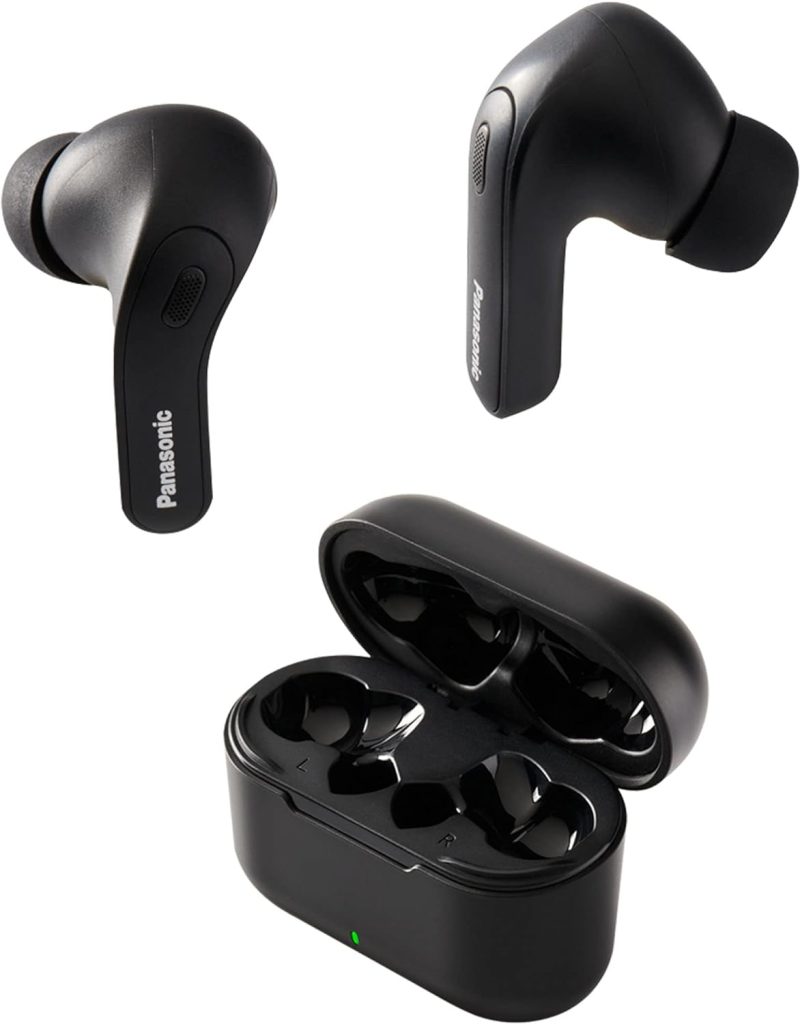 Panasonic ErgoFit True Wireless Earbuds with Noise Cancelling, in Ear Headphones with XBS Powerful Bass, Bluetooth 5.3, Charging Case - RZ-B310W