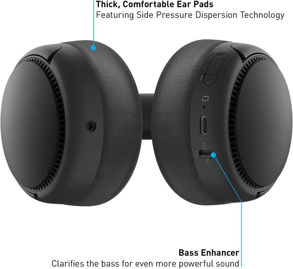 Panasonic RB-M300B Deep Bass Wireless Bluetooth Immersive Headphones with XBS DEEP and Bass Augmentation (Sand Beige), RB-M300B-C