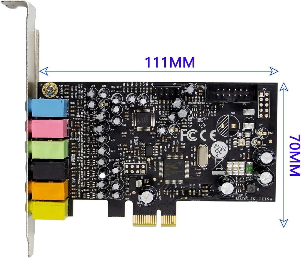 PCIe 7.1 Chanel Sound Card CM8828 + CM9882A with SPDIF Bracket Compatible with 2.1/5.1 Stereo Surround Sound System Equipment