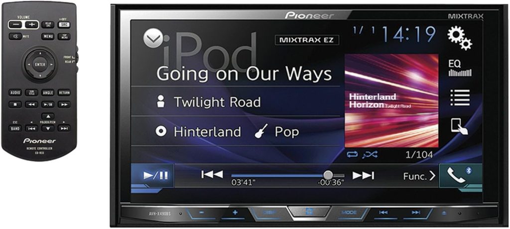 Pioneer AVH-X490BS Double Din Bluetooth In-Dash DVD/CD/Am/FM Car Stereo Receiver with 7-Inch WVGA Display/Sirius Xm-Ready