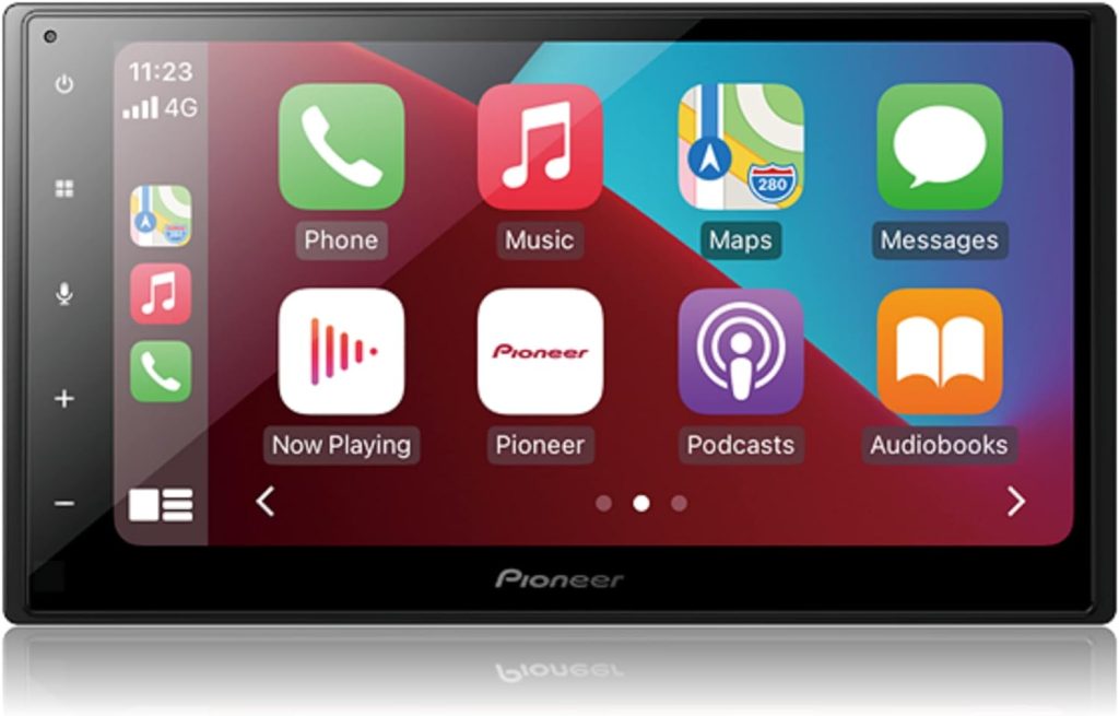 Pioneer DMH-Z5150BT 7 WVGA Display, Apple CarPlay, Android Auto, Built-in Bluetooth, AppRadio Mode, Pandora, Spotify, MIXTRAX, USB/AUX Digital Multimedia Video Receiver / FREE ALPHASONIK EARBUDS