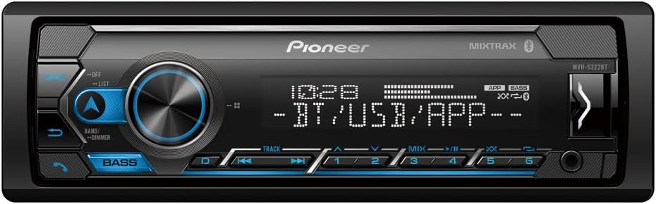 Pioneer MVH-S322BT Amazon Alexa, Pioneer Smart Sync, Bluetooth, Android, iPhone - Audio Digital Media Receiver