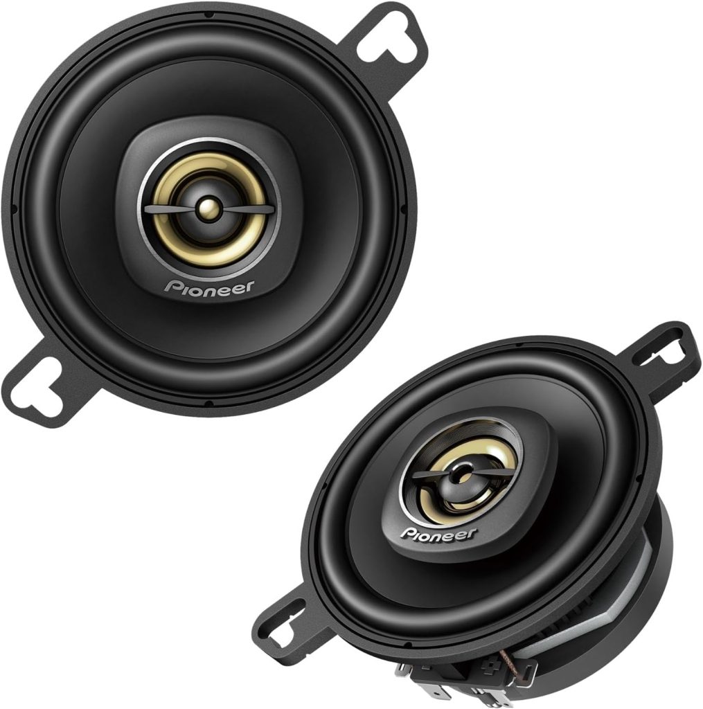 PIONEER TS-A879 A Series 3-1/2” 2-Way, 450 W Max Power, 25mm Tweeter – Coaxial Speaker (Pair) Black