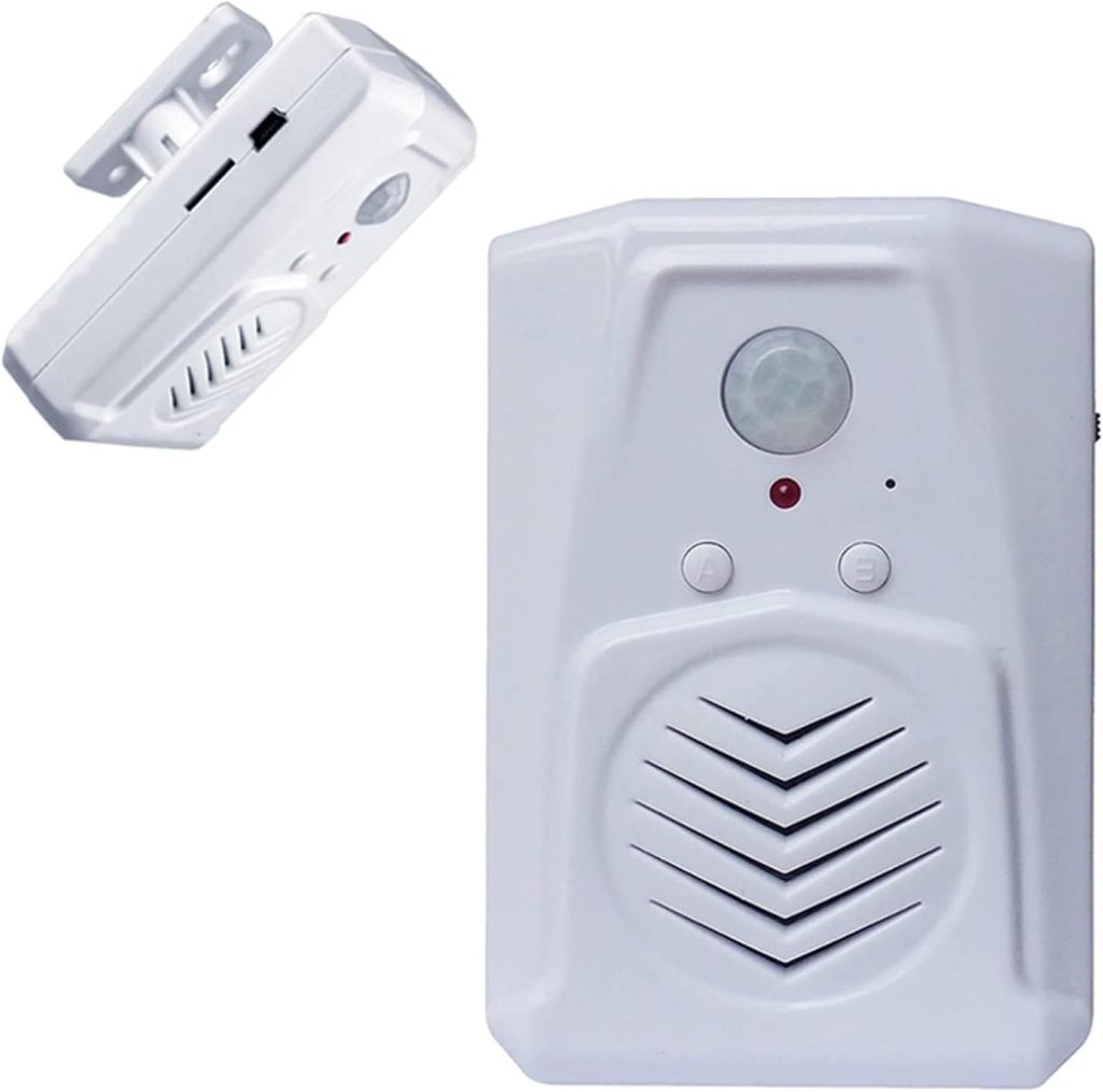 PIR Motion Sensor Activated Sound Player Speaker with USB Cable, Download Your own MP3 Audio Files to Play Speech, Music or Sound Effects (White)