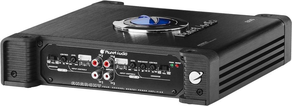 Planet Audio AC800.4 4 Channel Car Amplifier - 800 Watts, Full Range, Class A/B, 2-4 Ohm Stable, Mosfet Power Supply, Bridgeable