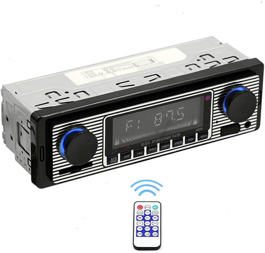 PolarLander 12V Bluetooth Car Stereo,4x45W Car Audio FM Radio, MP3 Player USB/SD/AUX Hands Free Calling with Wireless Remote Control