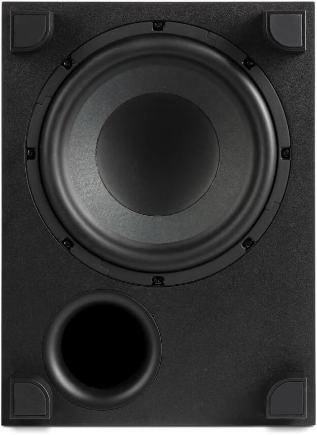 Polk Audio PSW10 10 Powered Subwoofer – Power Port Technology, Up to 100 Watts, Big Bass in Compact Design, Easy Setup with Home Theater Systems, Timbre-Matched with Monitor  T-series Polk Speakers