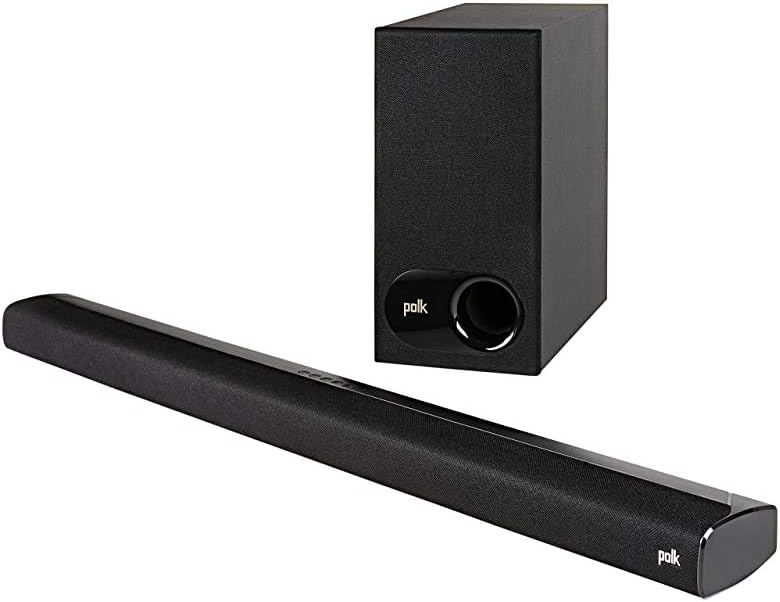 Polk Audio Signa S2 Ultra-Slim TV Sound Bar with Wireless Subwoofer - Black (Renewed)