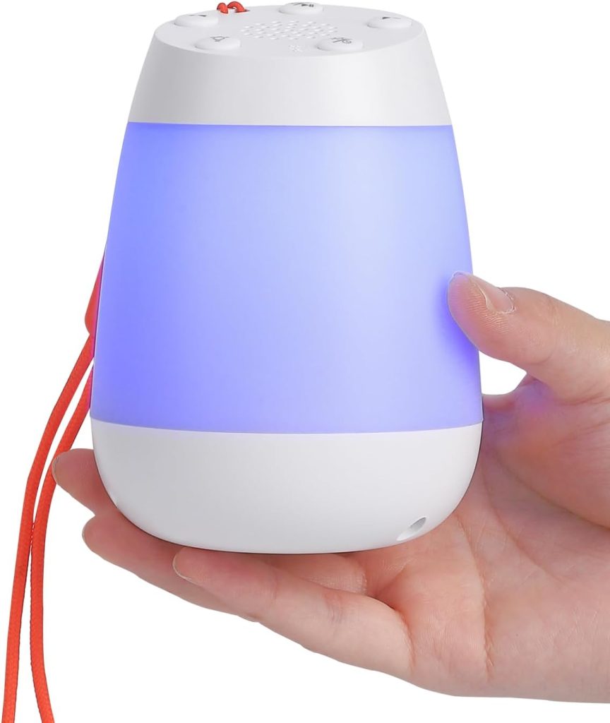 Portable Sound Machine for Baby, GROWNSY Compact Size Travel White Noise Machine with 13 Soothing Sounds, Night Light, Timer, Baby Sound Machine for On-The-Go Use, for Baby Adults Sleeping
