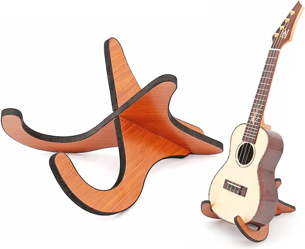 Guitar Stand Folding Guitar Stand with Padded Foam Fit Acoustic Guitar,  Bass Guitar, Electric Guitar, Banjo, Ukulele, Mandolin, Violin and More :  : Musical Instruments