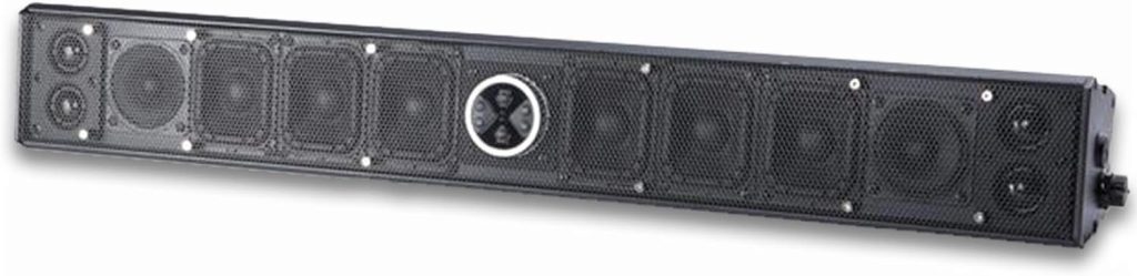 PowerBass XL-1200 Marine Amplified Power Sports Bluetooth Soundbar with Remote, Black (XL1200+REM)