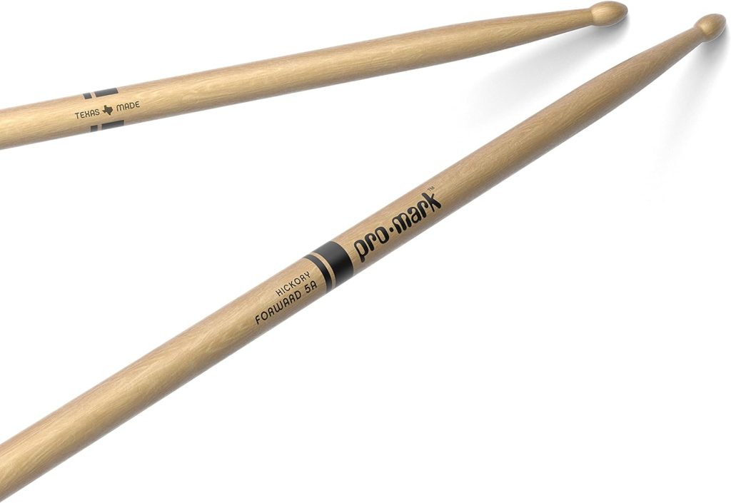 ProMark Drum Sticks - Classic Forward 5A Drumsticks - Drum Sticks Set - Acorn Wood Tip for Larger Sweet Spot - Hickory Drum Sticks - Consistent Weight and Pitch - Made in the USA - 1 Pair