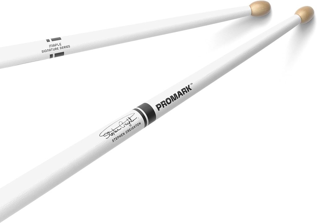ProMark Drum Sticks - Stephen Creighton Pipe Band Drumsticks - Drum Sticks Set - Wood Tip - White Maple Drumsticks Drum Sticks - Consistent Weight and Pitch - 1 Pair