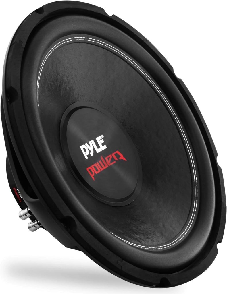 Pyle 10 Car Audio Speaker Subwoofer - 1000 Watt High Power Bass Surround Sound Stereo Subwoofer Speaker System - Non Press Paper Cone, 90 dB, 4 Ohm, 50 oz Magnet, 2 Inch 4 Layer Voice Coil - PLPW10D