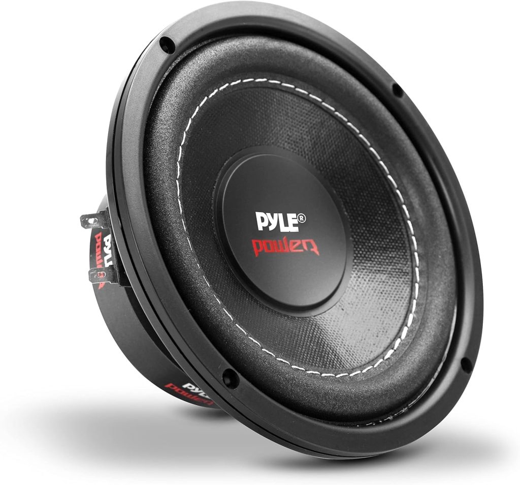 Pyle Car Vehicle Subwoofer Audio Speaker - 6.5 Non-Pressed Paper Cone, Black Plastic Basket, Dual Voice Coil 4 Ohm Impedance, 600 Watt Power, Foam Surround for Vehicle Stereo Sound System -PLPW6D