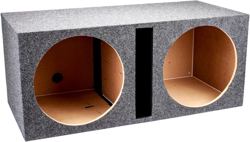 Q Power QBASS Dual 15-Inch Vented MDF Subwoofer Sub Box Enclosure