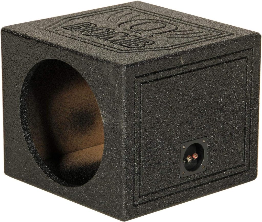 Qpower QBOMB15SSINGLE Single 15 Sealed Woofer Enclosure Withh Bed Liner Spray