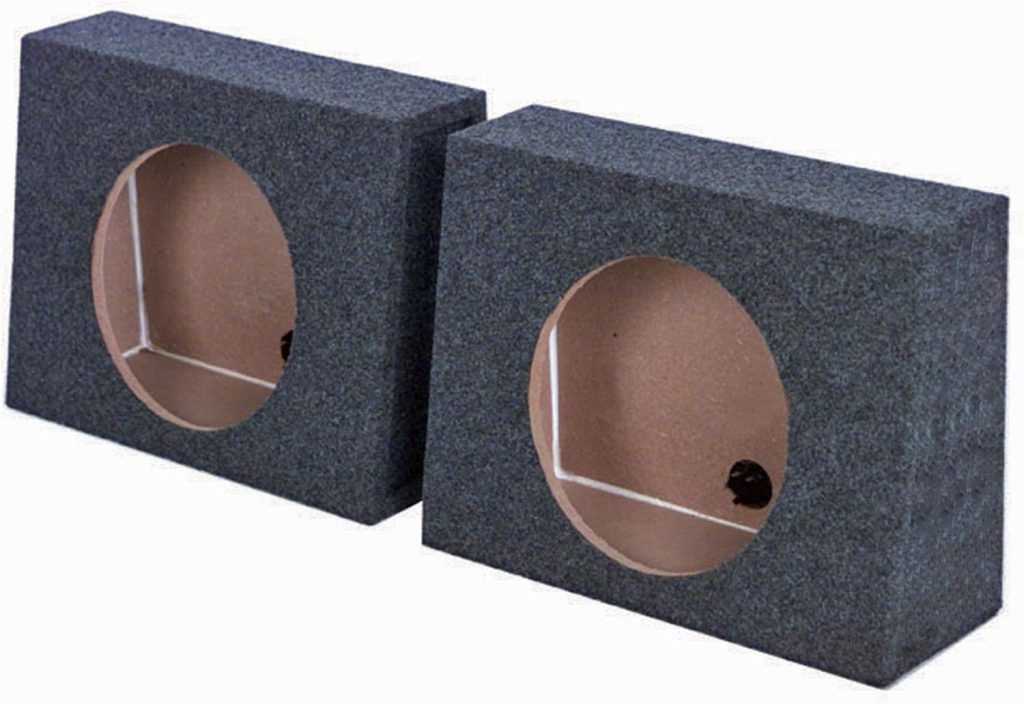 QPower QTW10 Single 10 Sealed Car Audio Subwoofer Sub Box Enclosures (2 Pack)