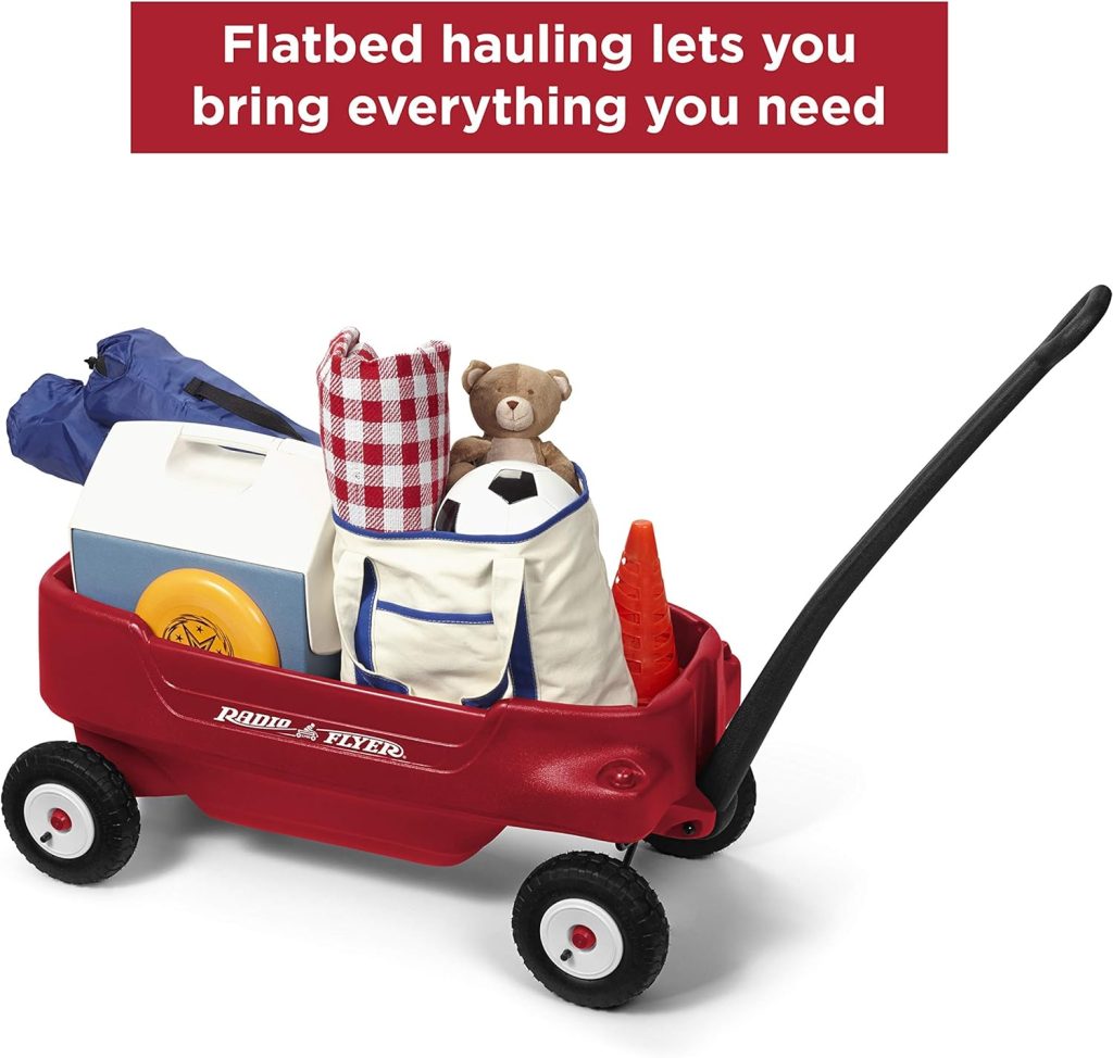 Radio Flyer All-Terrain Pathfinder Wagon For Kids and Storage, Red Wagon