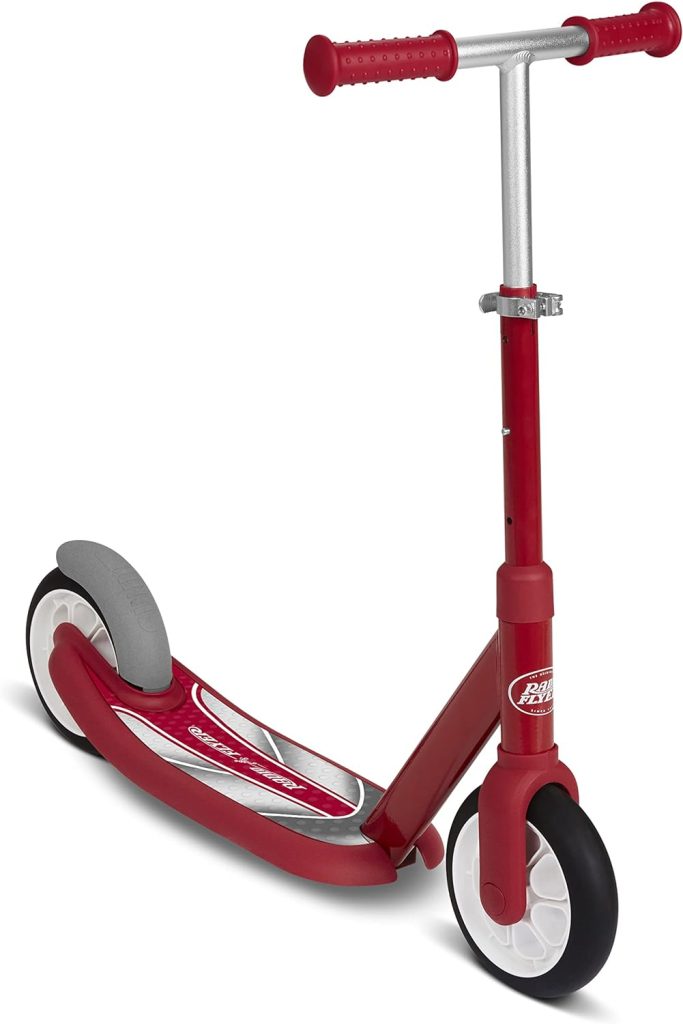Radio Flyer Kick and Glide Scooter, 2 Wheel Scooter, Red, for Kids Ages 3-5 Years Old