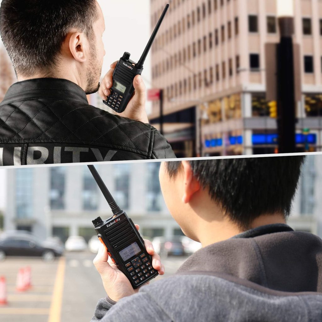 Radioddity GA-510 10-Watt Ham Radio, Dual Band Handheld High Power Long Range Two Way Radio with Two 2200mAh Batteries  CH340 Programming Cable