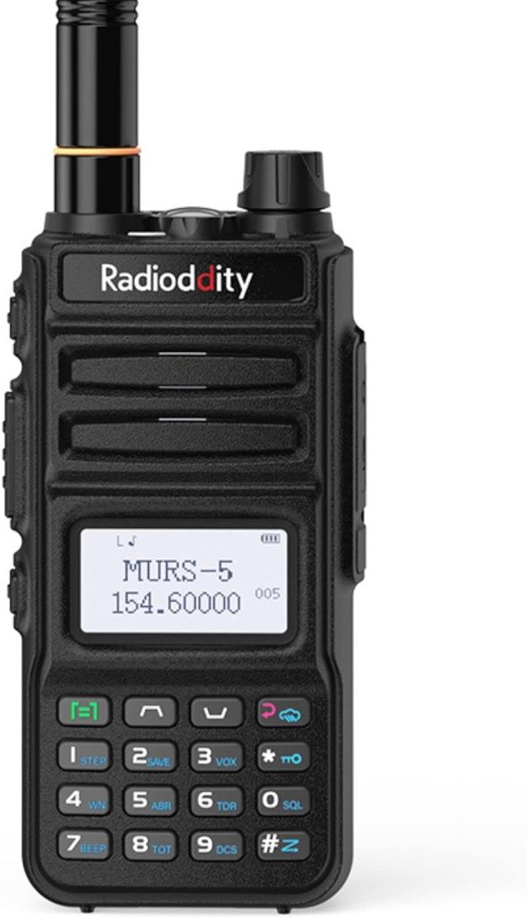 Radioddity MU-5 MURS Radio, License Free Two-Way Radio Rechargeable, Display Sync for Industrial Business Retail